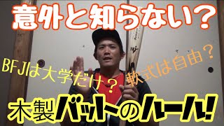 【意外と知られてない？】案外知らない木製バットのルールを徹底解説！