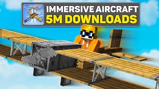 WORKING PLANES IN MINECRAFT? (Immersive Aircrafts Mod Guide)