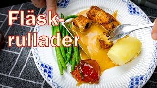 Fläskrullader med katrinplommon