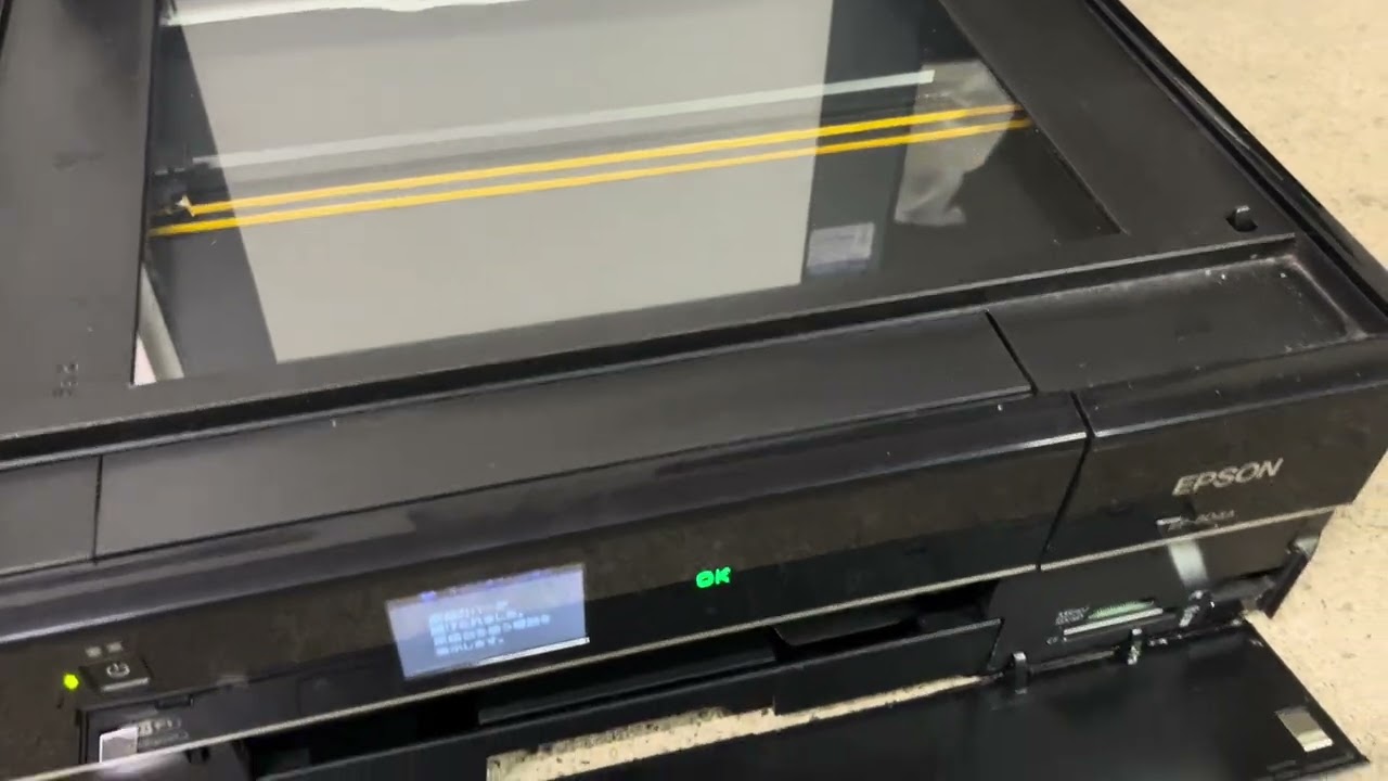 Yahoo! Auctions Power-On Test: EPSON Inkjet Printer EP-804A
