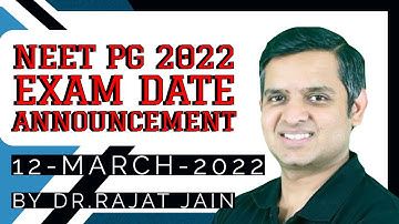 #NEETPG2022  #EXAMDATE #ANNOUNCMENT || 12-MARCH-2022 ?