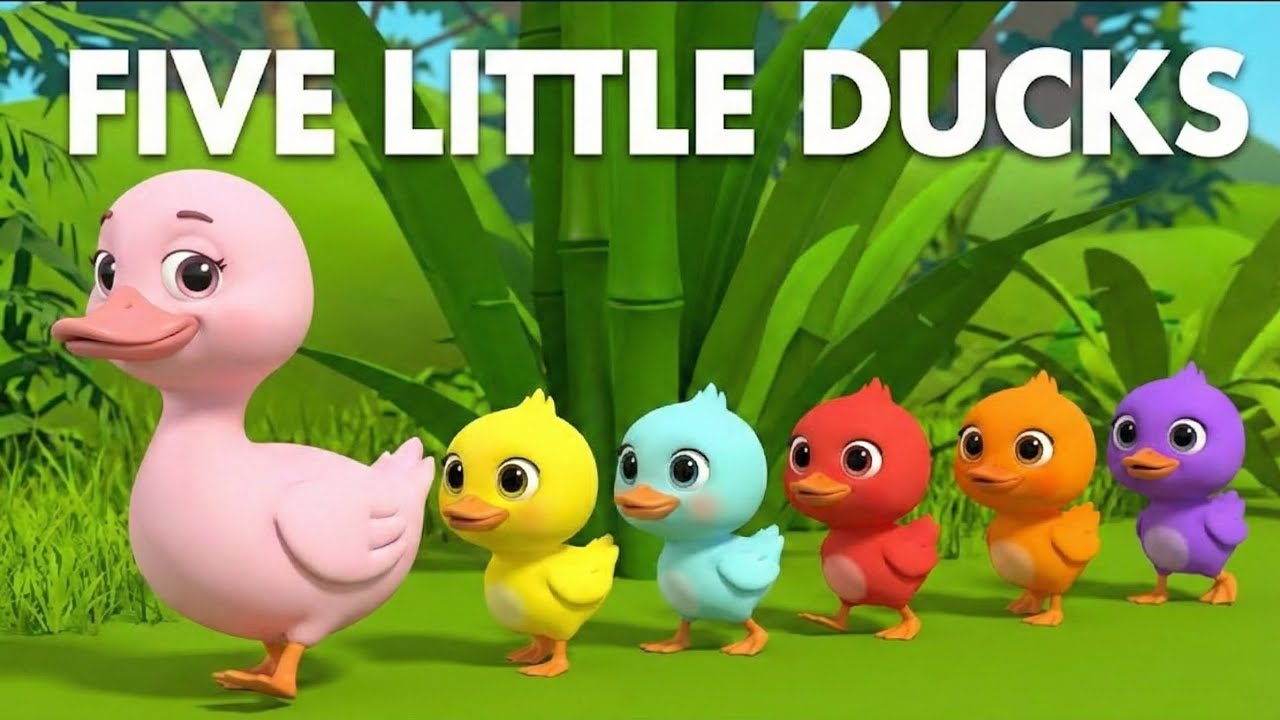 Counting Ducklings Song 🦆 | Learn Numbers 1-5 for Kids | Preschool Counting & Colors 🌈