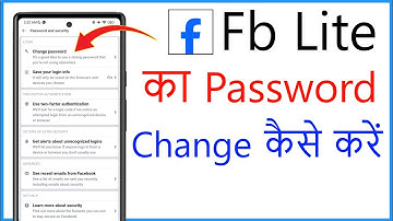 Fb Lite Account Ka Password Kaise Change Kare | How To Change Facebook Lite Password