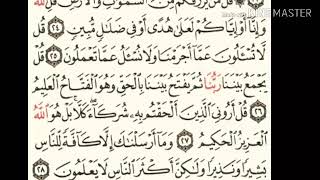 سورة سبأ - من آية ( ٢٣ ) إلى آية ( ٣١ ) - للقارئ : سعد الغامدي .