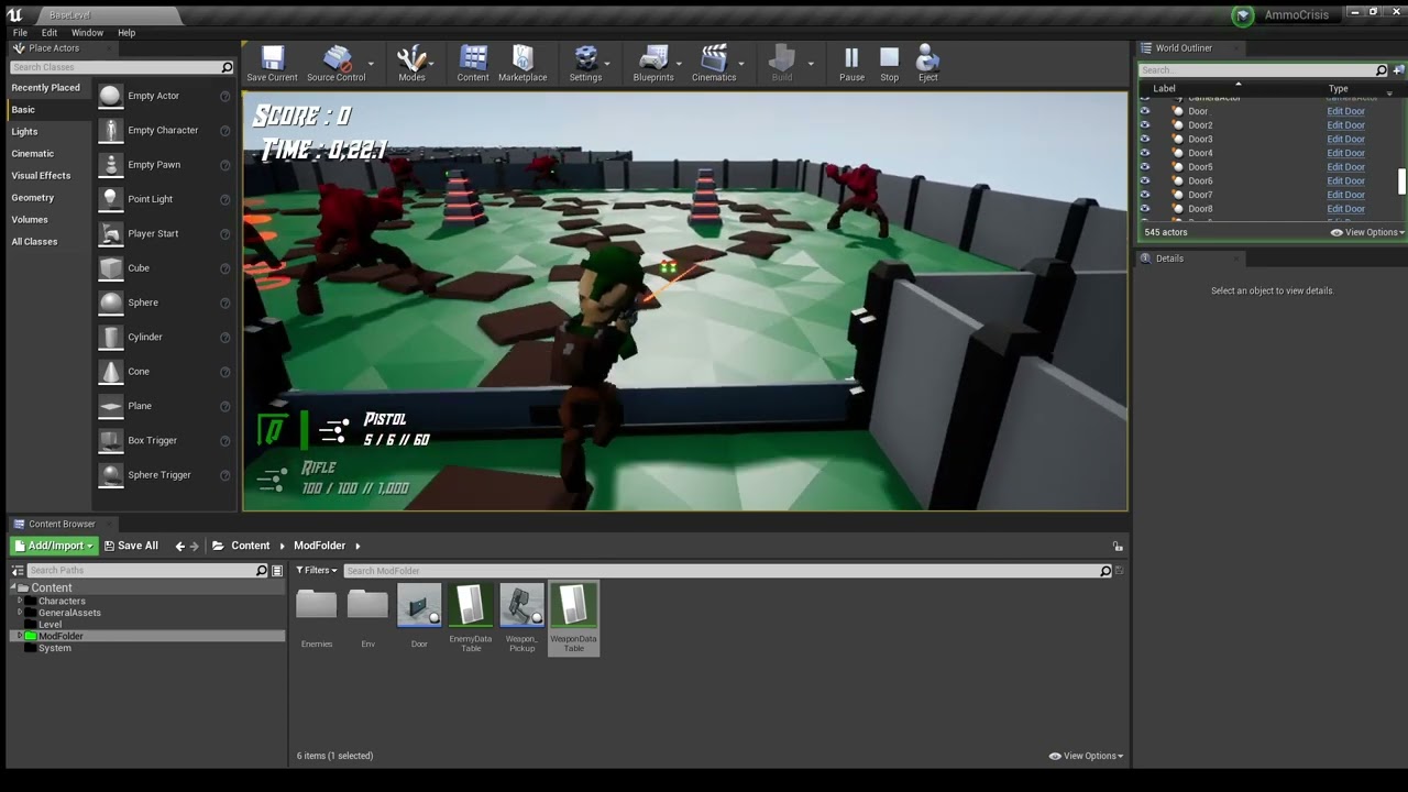 Games Design - Custom Ammo Crisis Level Showcase - Pacifist Run/Speedrun