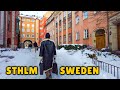 Winter walk in stockholm kth university  odengatan