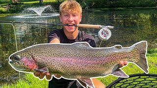 The BEST TROUT POND in the United States! (INSANE)