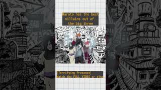 Naruto has THE BEST VILLAINS in the Big 3 #anime #naruto #onepiece #bleach #villains