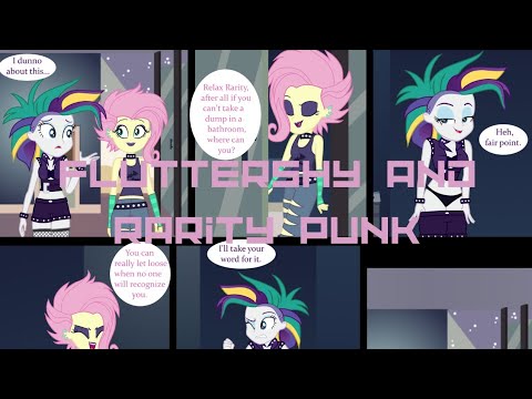 Equestria Girls | Fluttershy & Rarity Punk | Comic | (Comic Parody Voiced)