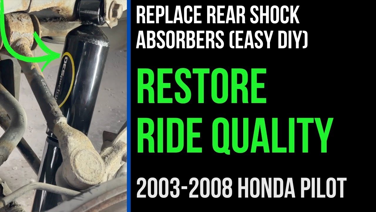 Replace Rear Shocks on Honda Pilot - YouTube