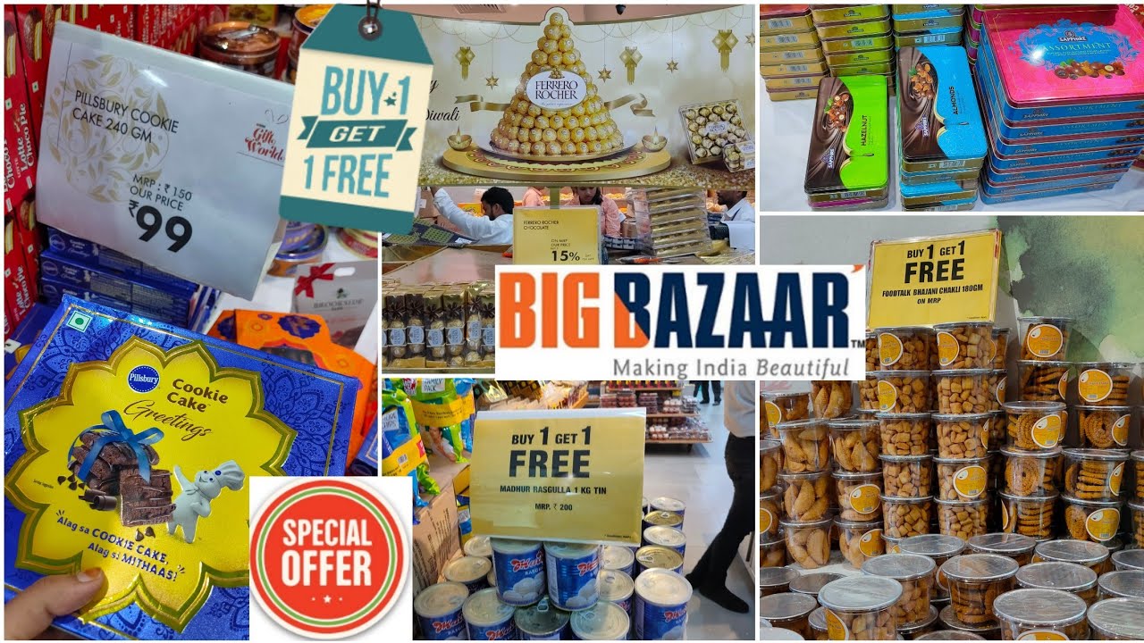 Diwali Offers At Big Bazar 2019 | Diwali Sweets n Chocolate Offers | Buy 1 Get 1 free Offer