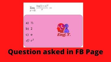 Limit | typing mistake possible|important if you are using calculator for limit|Question asked to me