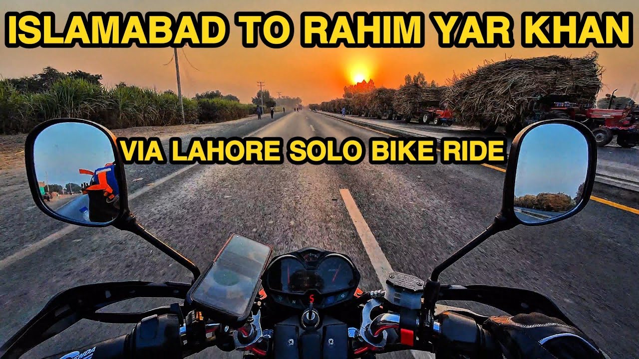 ISLAMABAD TO RAHIM YAR KHAN VIA LAHORE | 850 KM SOLO BIKE RIDE | TravelVibe by Shahid