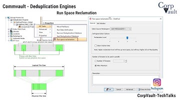#Commvault - Deduplication Engines (DDB) - Run Space Reclamation (Sparse Files/Drill holes) - Part06