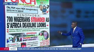 TVC Newspaper Review | Peter Obi, NDC Kick As Court Voids Party's Registration screenshot 3
