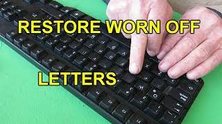 Restore the worn off letters of your keyboard for free #diy #keyboardletters #keyboardkeys