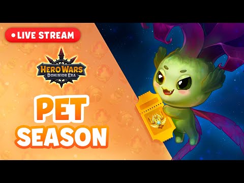 Pet Season and Golden Tickets Giveaway LIVE STREAM! | Hero Wars: Dominion Era