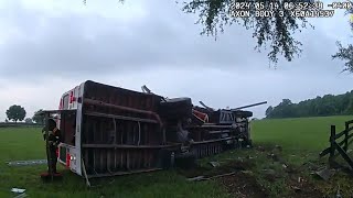 Marion County Sheriff's Office releases dash and bodycam video of deputy responding to bus crash