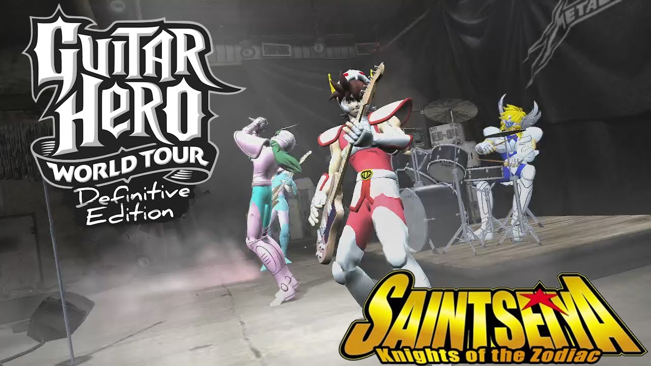 Guitar Hero World Tour - Definitive Edition - the Knights of the Zodiac play 80s music