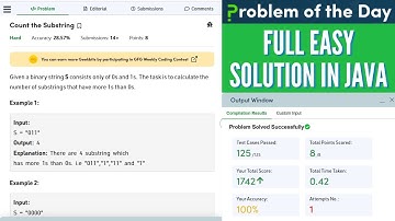 Count the Substring GFG Practice || GFG POTD Solution in Java