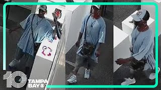 St Pete police searching for man who allegedly stole piece of art from gallery
