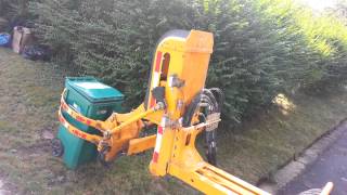 The long reach of a Labrie Automated garbage truck