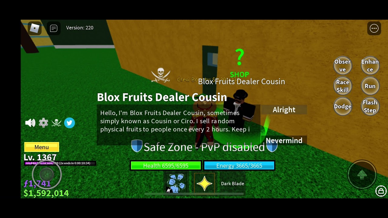 Getting dragon for blox fruit dealers cousin! YouTube