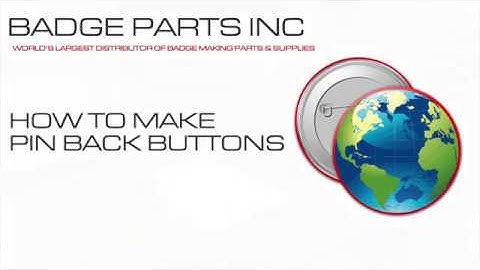 How to Make Pin Back Buttons