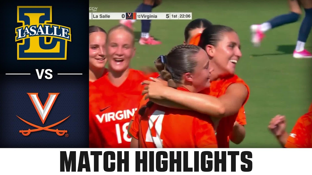 La Salle vs. Virginia Match Highlights | 2026 ACC Women's Soccer