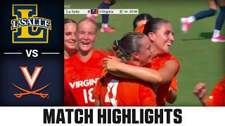 La Salle vs. Virginia Match Highlights | 2026 ACC Women's Soccer