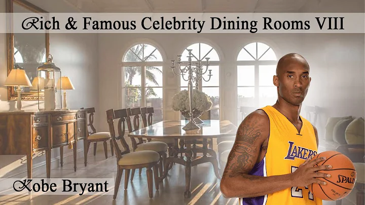Rich and Famous Celebrity Dining Rooms VIII | Kobe Bryant | Justin Beiber | Halle Berry |Jane Fonda