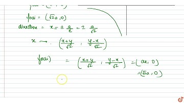 The coordinates of the focii of the hyperbola `xy = c^2` are