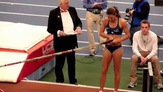 Fabiana Murer of Brazil wins 2011 Millrose Games pole vault in NYC