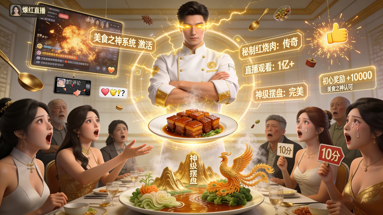 五元盒饭亏本开店激活美食之神系统！秘制红烧肉直播爆红打脸质疑
