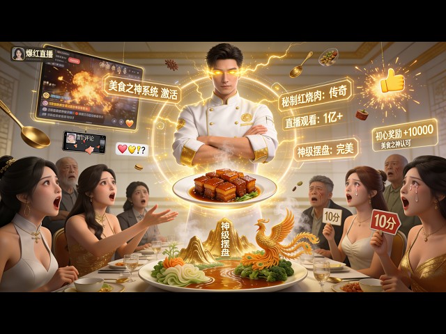 [Multi SUB] （全集）他坚持五元盒饭亏本经营，激活美食之神系统！秘制红烧肉配直播爆红，神级摆盘打脸全网质疑——拒绝百万年薪邀约，他选择坚守初心！#最火短剧推荐 #短剧全集 #精彩大陆短剧