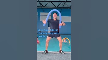 #Aquafitness Choreography with pool noodles ! Stream the full choreography on my Patreon 😃#aquafit