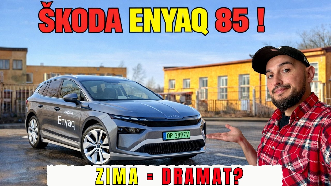 SKODA ENYAQ 85 ZIMĄ ❄️ ZIMA GO ZABIJA?! Realne zużycie