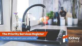 The Priority Services Register (PSR) | Kidney Care UK | Cost of Living