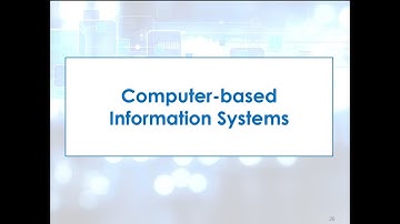 Topic 1   Section 3   Computer based information systems