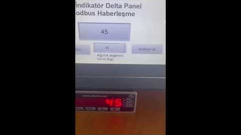 LPi -DOP107EV DELTA HMI MODBUS KALİBRASYON/CALIBRATION