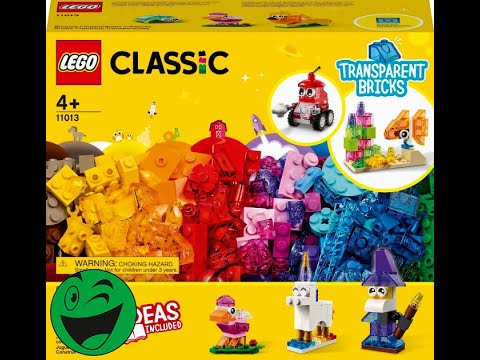 LEGO Classic Прозорі кубики для творчості (11013)