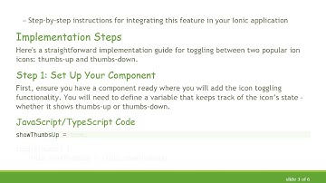 How to Toggle Between Two Ion Icons in Ionic Framework