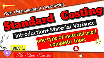 Q no 1, 4, 7, practical। standard costing। material variance।cost and management accounting