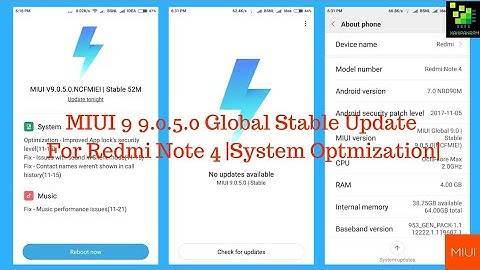 MIUI 9 9.0.5.0 Global Stable Update Available For Redmi Note 4