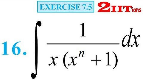 Integrals Exercise 7.5 Q 16 NCERT Class XII | IIT JEE