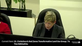 12.03.20 - Item 25 - Christchurch Red Zones Transformative Land Use Group / Te Tira Kāhikuhiku