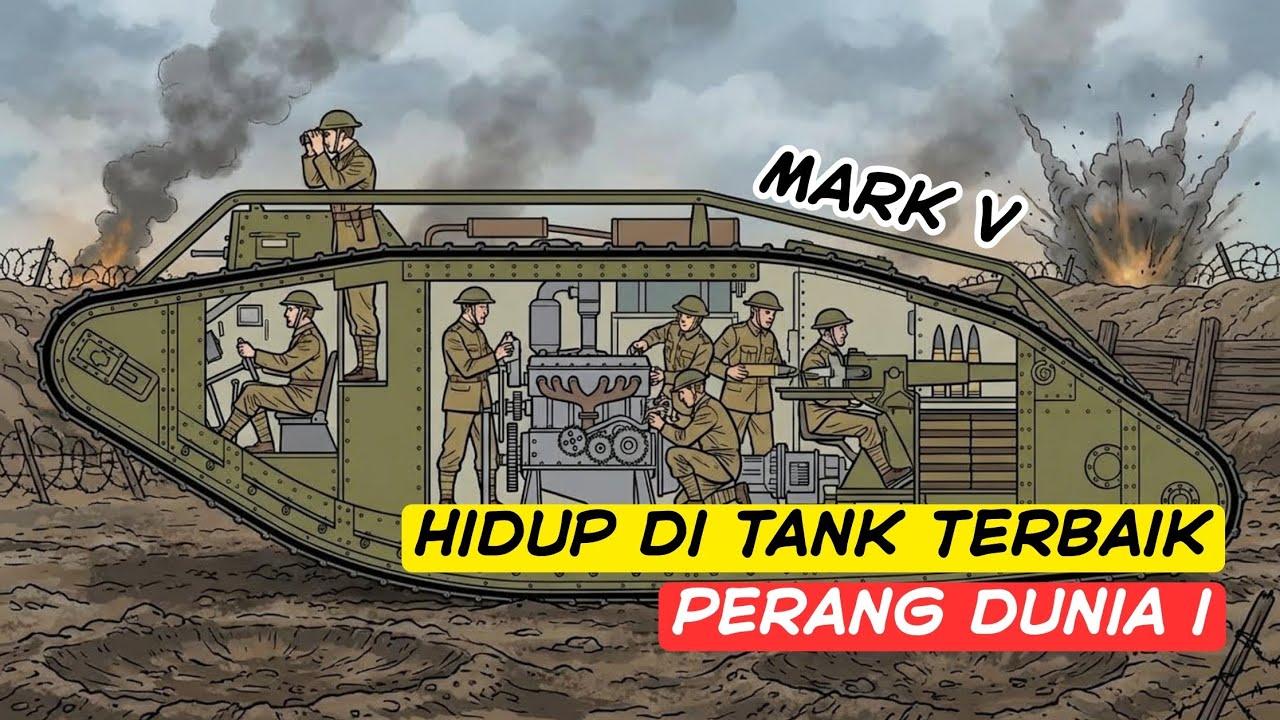 Seperti Apa Rasanya Hidup di dalam Tank Mark V Saat Perang Dunia 1?