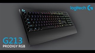 Logitech G213 PRODIGY RGB 遊戲鍵盤燈效展示 
