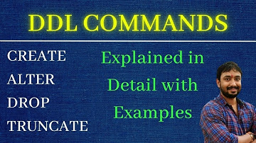 DDL : Data Definition Language | Create Alter Drop Truncate || SQL Tutorial for Beginners in Hindi