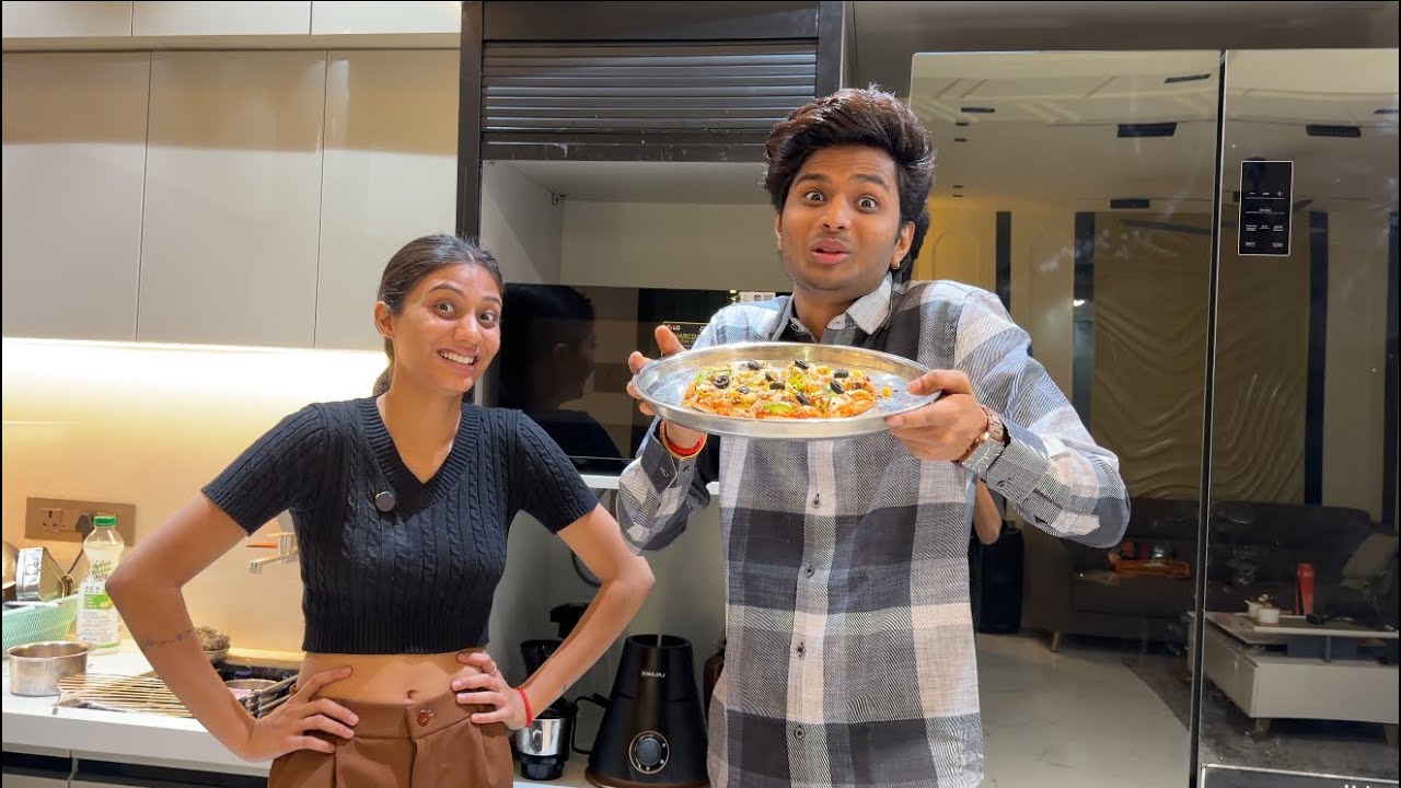 नवीन mircrovave madhe pizza 🍕😍🔥